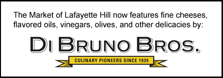 The Market of Lafayette Hill now features fine cheeses, flavored oils, vinegars, olives, and other delicacies by Dibruno Bros.